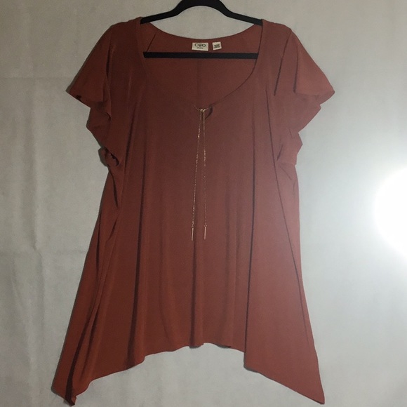 Cato Tops - CATO woman 18/20 Sharkbite Shirt